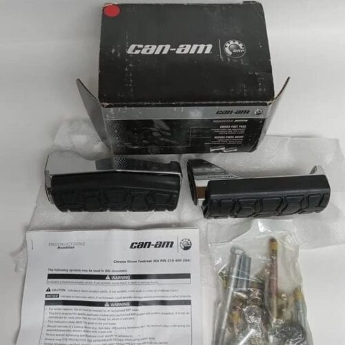 Genuine BRP Can-Am Spyder RT Roadster Chrome Driver Foot Pegs
