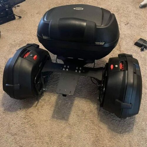 3-Piece Touring Saddlebag/Luggage System with LED Brake and Turn Signals for the Can-Am Ryker