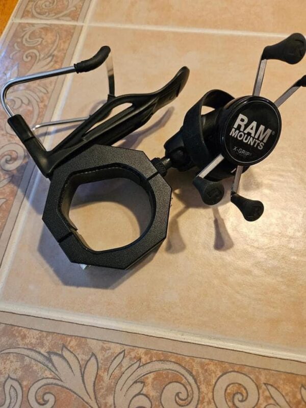 Can-Am Lamonster Spyder cuff phone/drink holder.l